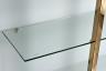 58DB-SH17071CS Стеллаж Marbella White бел/зол. 90*34*195см 