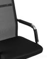 Компьютерное кресло TopChairs Clerk офисное черное в обивке из экокожи, механизм качания Top Gun 