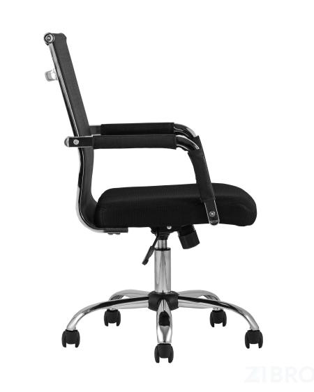 Компьютерное кресло TopChairs Clerk офисное черное в обивке из экокожи, механизм качания Top Gun 