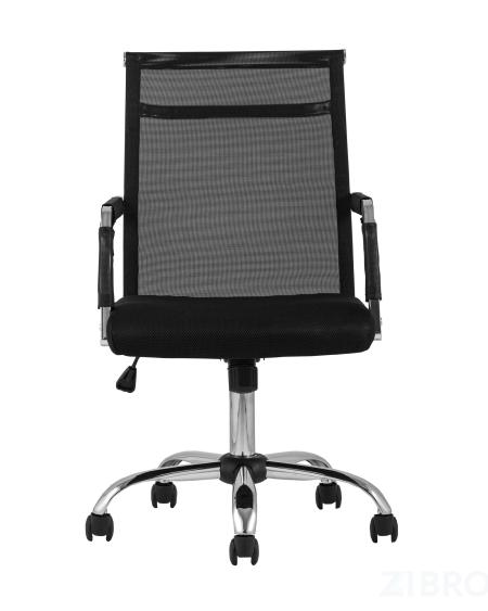 Компьютерное кресло TopChairs Clerk офисное черное в обивке из экокожи, механизм качания Top Gun 