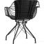 Кресло Thomas черное из металла с обивкой из экокожи черного цвета 