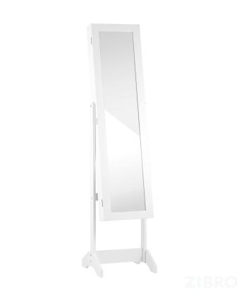 Зеркало-шкаф напольное Godrick для украшений белое 