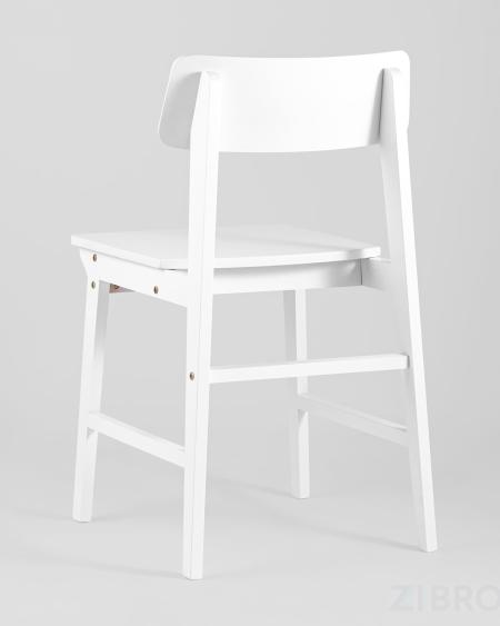 Комплект из двух стульев ODEN WOOD из массива гевеи белый 