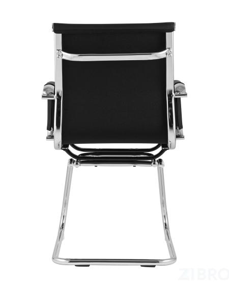 Кресло офисное TopChairs Visit черное в обивке из экокожи 
