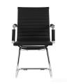 Кресло офисное TopChairs Visit черное в обивке из экокожи 
