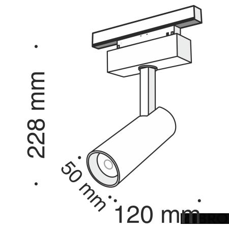 Трековый светильник Technical TR019-2-10W3K-B 