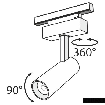 Трековый светильник Technical TR019-2-10W3K-B 