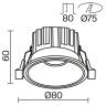Встраиваемый светильник Technical DL058-12W-DTW-B 
