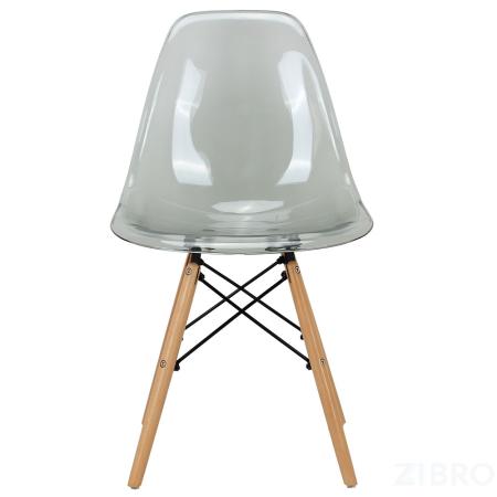 Стул Eames прозрачный серый 