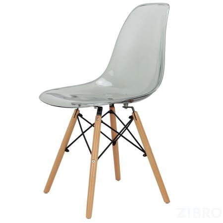 Стул Eames прозрачный серый 
