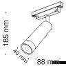 Трековый светильник Technical TR019-2-7W3K-B 