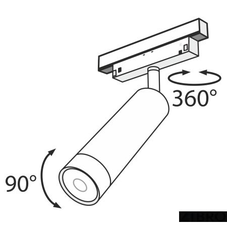 Трековый светильник Technical TR019-2-7W3K-B 