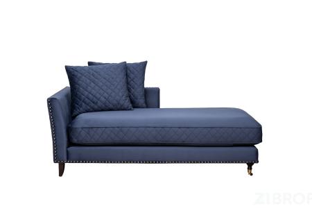 Диван-Кушетка Sorrento правая велюр т.синий Colt034 SIN 180*98*88см 