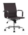 Компьютерное кресло TopChairs City S офисное коричневое, обивка экокожа, механизм качания и регулировки по высоте 