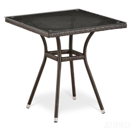 Стол из иск. ротанга T282BNT-W51-70x70 Brown 