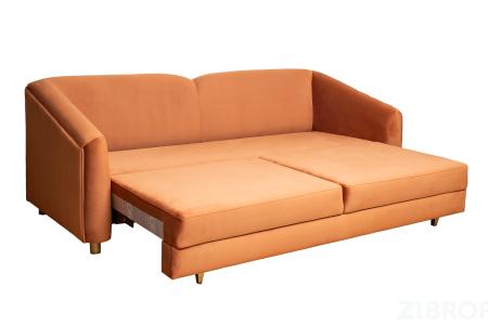 Диван Trevi 230М(К) трехм раскл с кантом терракотовый Colt006 232*103*88см 