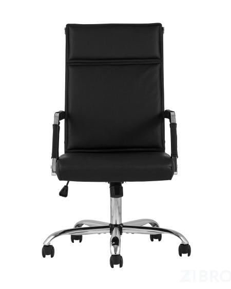 Компьютерное кресло TopChairs Original офисное черное в обивке из экокожи, механизм качания Top Gun 