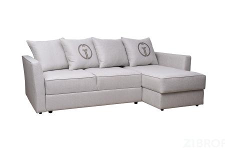 Диван Sorrento 230 с канапе трехмест.раскл (Еврокнижка) Koza3803-SVSER+Nev83 230*156*90см 
