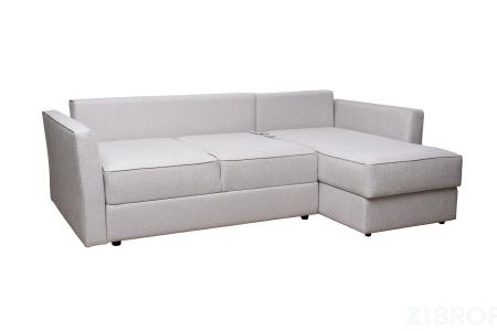 Диван Sorrento 230 с канапе трехмест.раскл (Еврокнижка) Koza3803-SVSER+Nev83 230*156*90см 