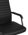 Компьютерное кресло TopChairs Unit офисное черное в обивке из экокожи, механизм качания Top Gun 