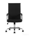Компьютерное кресло TopChairs Unit офисное черное в обивке из экокожи, механизм качания Top Gun 