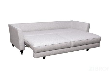 Диван Sorrento(K) 230M трехм.раск c кантом,рогожка св.беж Santo1902-SECRU+Nev83 230*101*86 