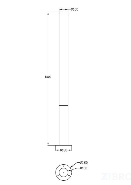 Ландшафтный светильник Outdoor O041FL-L50B3K 
