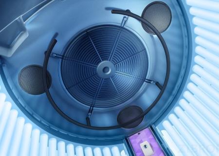 Солярий вертикальный - LUXURA V8 48 XL Ultra Intensive E Power (48 * 200Вт) SoundAroundPlus Bluetooth Стойка с подсветкой 