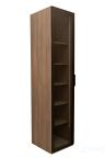 GD-10014/1-3 Шкаф Alto пенал c полками,цвет дуб Урбан Кофейный, дверцы стекло(тонир) 50*57*228.5см 