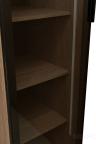GD-10014/1-3 Шкаф Alto пенал c полками,цвет дуб Урбан Кофейный, дверцы стекло(тонир) 50*57*228.5см 