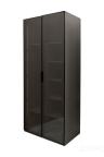 GD-10013-6 Шкаф Alto двухд с полками, цвет серый Кобальт, дверцы стекло(тонир) 100*57*228.5см 