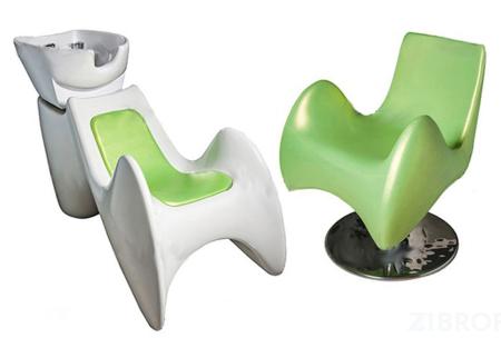 3 кресла FLOW CHAIR и мойка FLUID WASH 