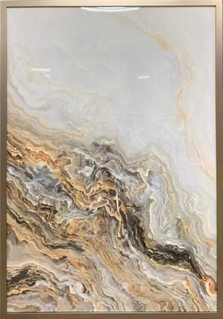 89VOR-MARBLE3 Постер "Серый мрамор-1" 70*100см, багет 