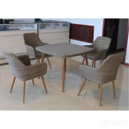 Комплект плетеной мебели T368/Y360B-W65 Light Brown (4+1) 