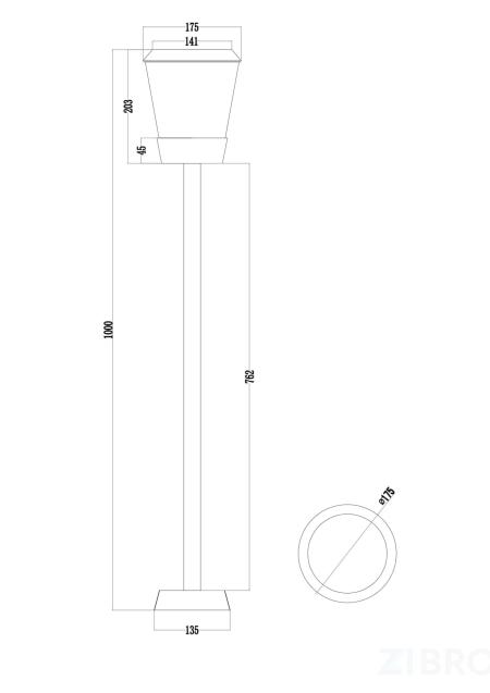 Ландшафтный светильник Outdoor O039FL-01B 