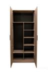 GD-10013/2-3 Шкаф Alto двухд c полками, цвет дуб Урбан Кофейный, фасад глухой 100*57*228.5см 