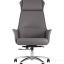 Компьютерное кресло TopChairs Viking офисное серое обивка экокожа, металлический каркас 