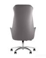 Компьютерное кресло TopChairs Viking офисное серое обивка экокожа, металлический каркас 