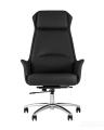 Компьютерное кресло TopChairs Viking офисное черное обивка экокожа, металлический каркас 