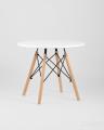 Стол Eames DSW детский белый, ножки массив бука 
