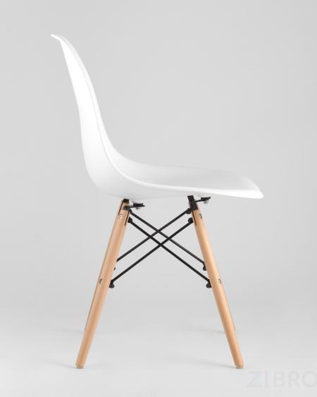 Eames D90, 2 стула Eames DSW белые 
