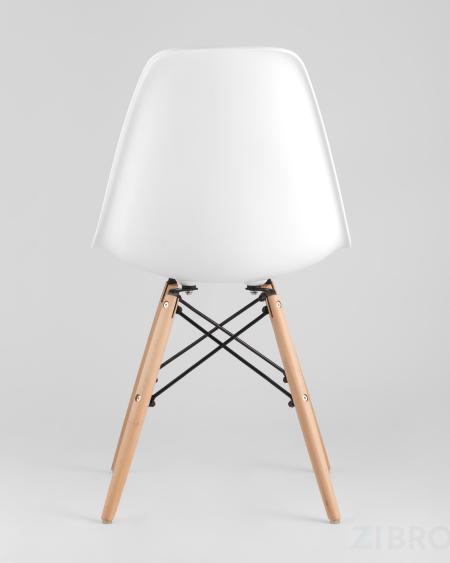 Eames D90, 2 стула Eames DSW белые 