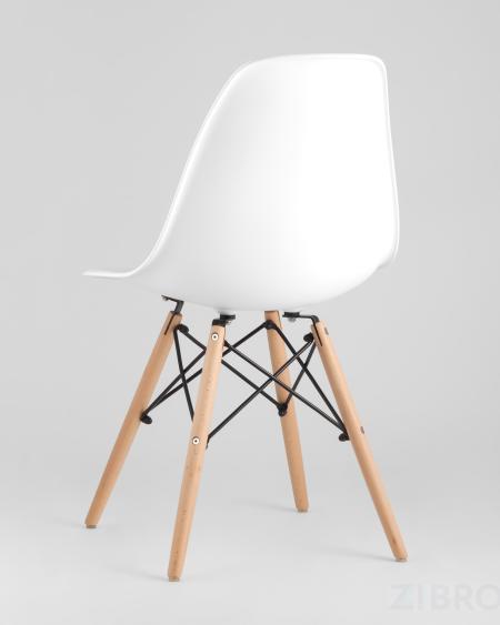 Eames D90, 2 стула Eames DSW белые 