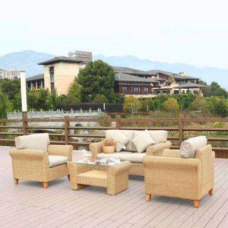 Комплект мебели из иск. ротанга AFM-4018A Beige 