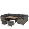 Комплект плетеной мебели AFM-370A Dark Grey 