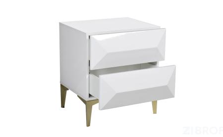 40AD-CB251 Тумбочка белая 50*45.5*57 см 