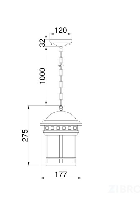 Подвесной светильник Outdoor O031PL-01BR 