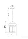 Подвесной светильник Outdoor O031PL-01BR 