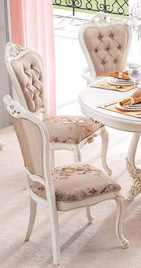 Стул Maris MK-5420-BO (цвет патины: золото) 53х48х113 см Беленый дуб 