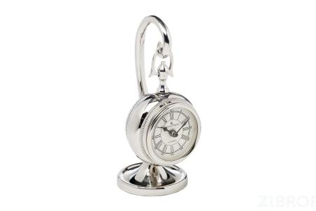 79MAL-5299-34NI Часы настольные цвет хром d10, H34 см 